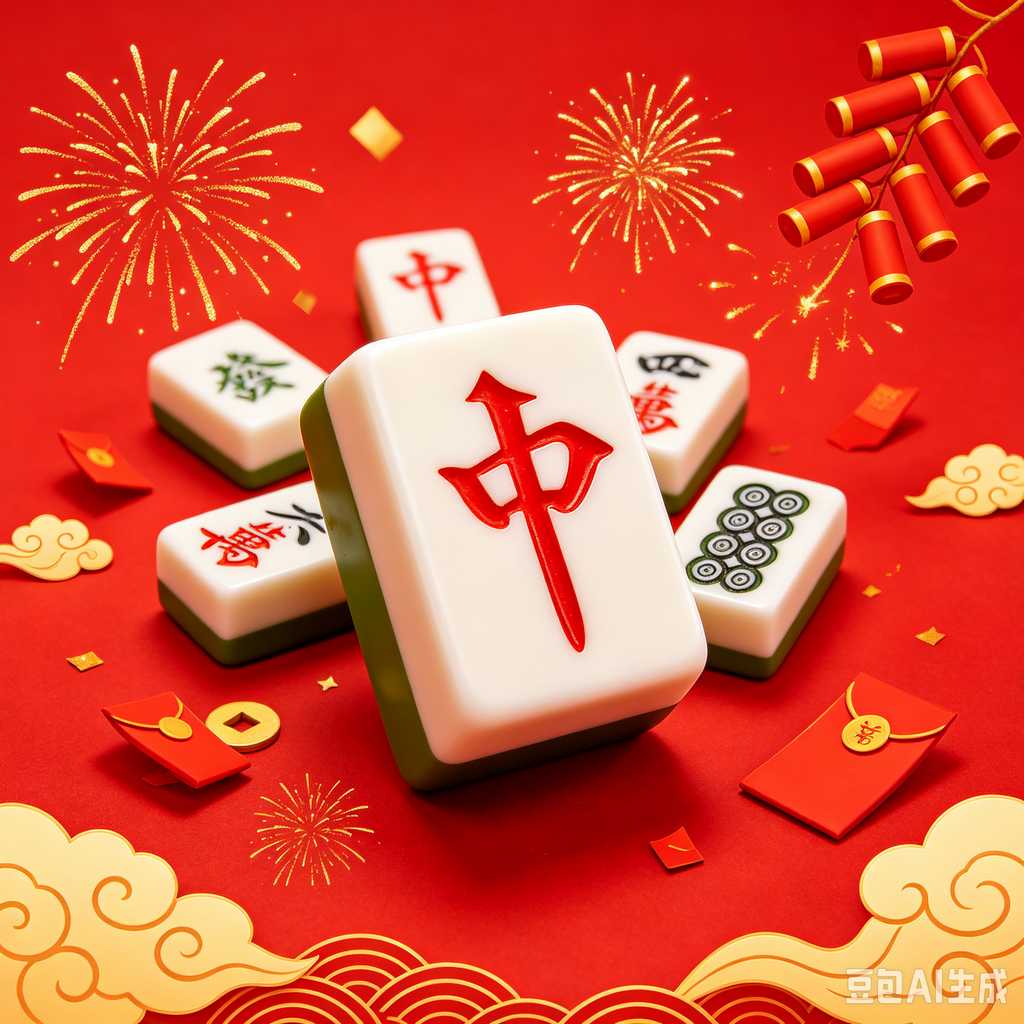 artistic mahjong tiles set