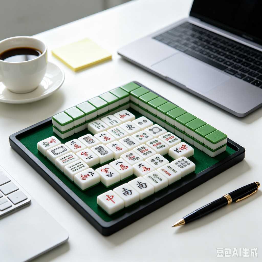 pastel color mahjong tiles